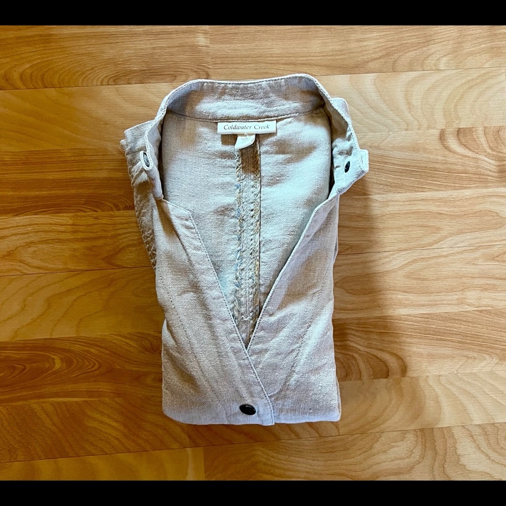 Coldwater creek linen jacket